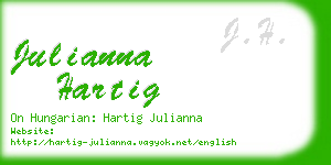 julianna hartig business card